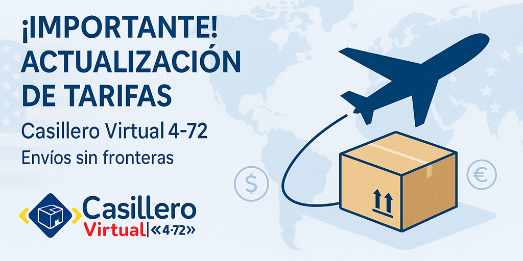 Actualización de Tarifas – Casillero Virtual 4-72